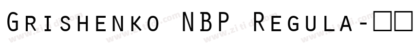 Grishenko NBP Regula字体转换